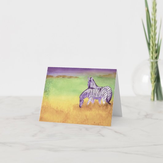 Carte Zèbre (Devant)