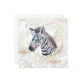 Carte Zèbre à l'aquarelle (Devant/Arrière en situation)