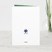 Carte Zèbre noir et blanc dans l'herbe Anniversaire (Dos)