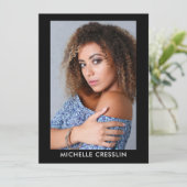 Carte Zed Comp Acteur de modèle photo 2 faces 5,5  (Debout devant)