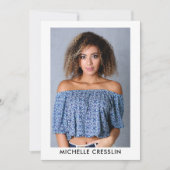 Carte Zed Comp Acteur de modèle photo 5x7 (Devant)