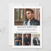 Carte Zed Comp Acteur Modèle 5x7 | 2 Face 5 photo (Dos)