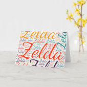 Carte Zelda (Fleur jaune)