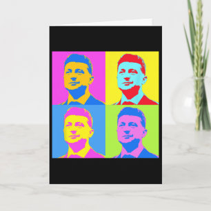 Carte Zelensky Stand Avec Ukraine Ukrainiens Soutien Pop