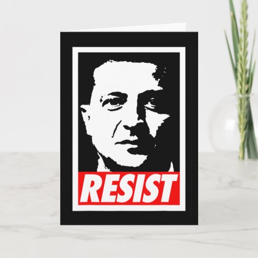 Carte Zelenskyy - Resist Support Ukraine I Stand With Uk (Devant)