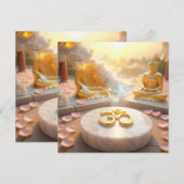 CARTE ZEN - BUDDHISM - OM (Devant / Derrière)