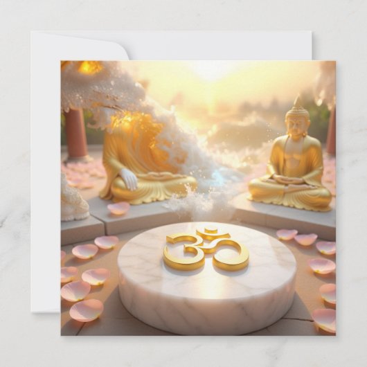 CARTE ZEN - BUDDHISM - OM (Devant)