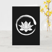 Carte Zen Circle Lotus (Fleur jaune)