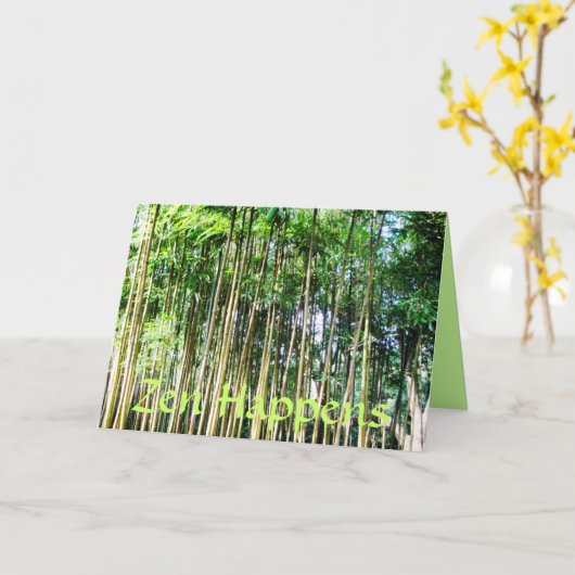Carte Zen Happens (Fleur jaune)