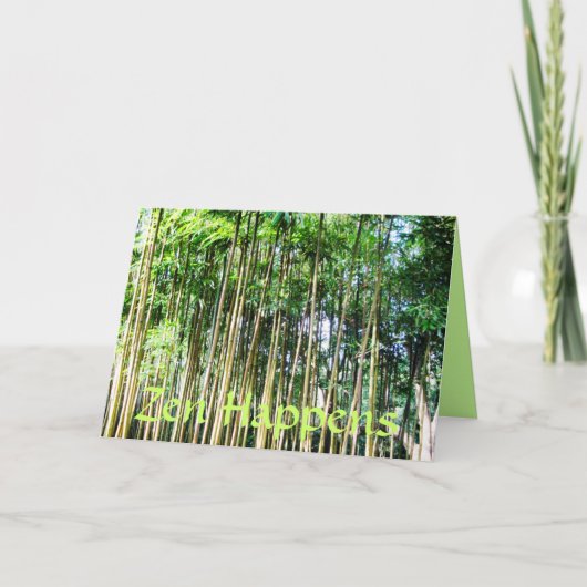 Carte Zen Happens (Devant)