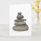 Carte Zen Stones with Gold (Fleur jaune)