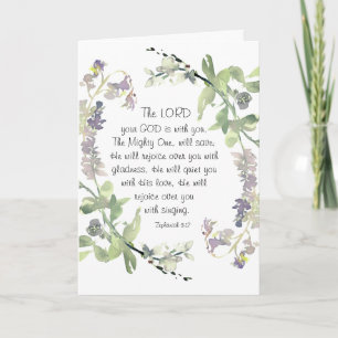 Carte Zéphanie 3:17 Il se réjouira de toi