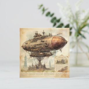 Carte Zeppelin Steampunk vintage (10)