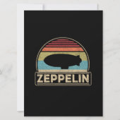 Carte Zeppelin Vintage Rétro Zeppelin Chemise Dirigible (Devant)