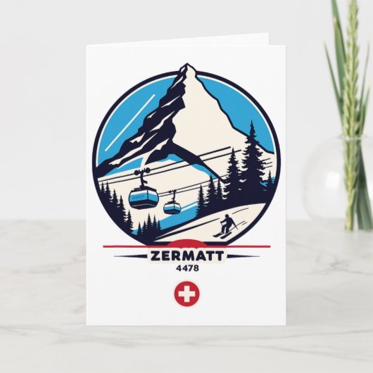 Carte Zermatt 4478 - Ski sur le Problemhorn (Devant)
