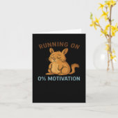 Carte Zero Motivation  (Fleur jaune)