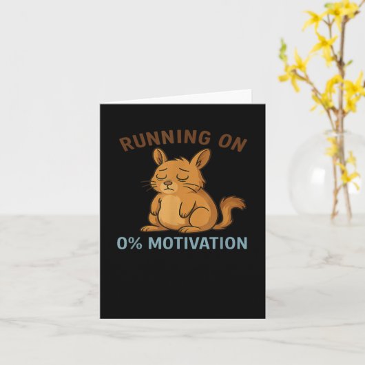 Carte Zero Motivation  (Fleur jaune)