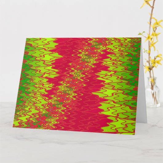 CARTE ZIG ZAG 10 (Fleur jaune)