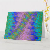 CARTE ZIG ZAG 4 (Fleur jaune)