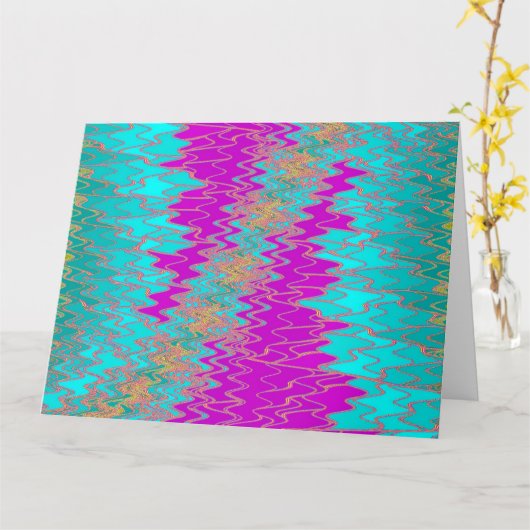 CARTE ZIG ZAG 6 (Fleur jaune)