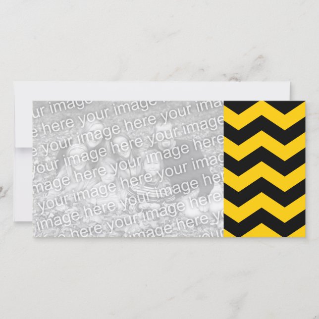 Carte Zigzag or et noir (Devant)