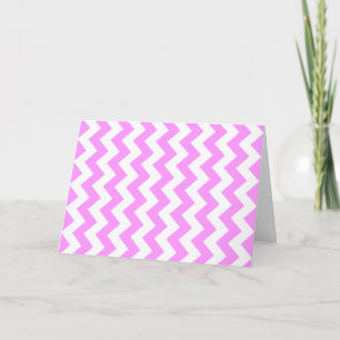 Carte Zigzag rose et blanc