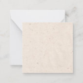 Carte Zinnia personnalisée Texas (Dos)