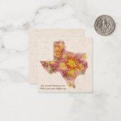 Carte Zinnia personnalisée Texas (Devant/Arrière en situation)