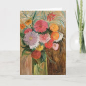 Carte Zinnias et Asters | Tadeusz Makowski (Devant)