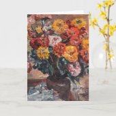 Carte Zinnien | Lovis Corinth (Fleur jaune)
