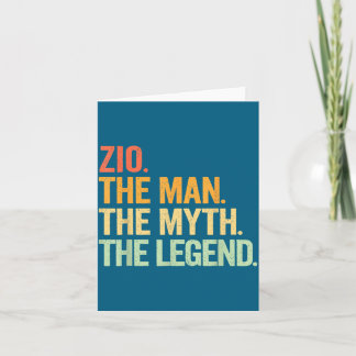 Carte Zio Man Myth Legend Retro Illustration