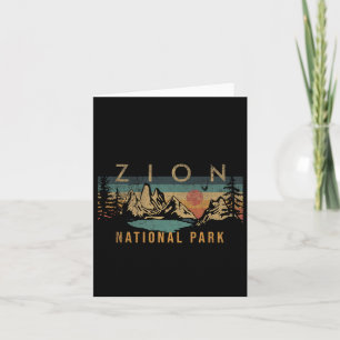 Carte Zion National Park Utah Usa Vintage extérieur