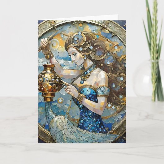 Carte Zodiac - Aquarius Le Porteur D'Eau (Devant)