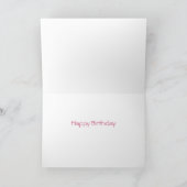 Carte Zodiac Gemini 'Joyeux anniversaire' frontière blan (Intérieur)
