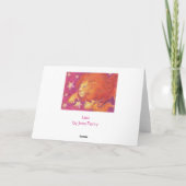 Carte Zodiac Leo 'Joyeux anniversaire' frontière blanche (Dos)