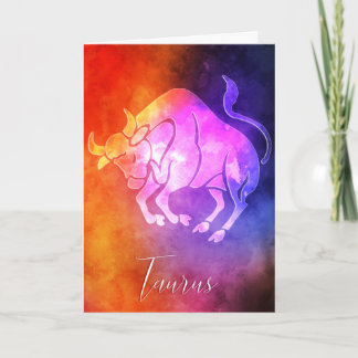 Carte Zodiac : Taurus Colorful Candy couleurs