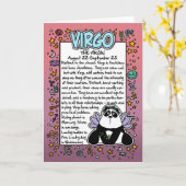 Carte Zodiac - Vierge Faits Amusants (Fleur jaune)