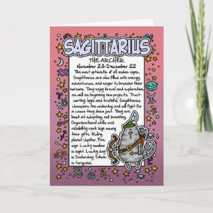 Carte Zodiaque - anecdotes amusantes de Sagittaire
