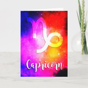 Carte Zodiaque : Bonbons de l'espace Capricorne