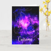 Carte Zodiaque : Capricorne (Fleur jaune)