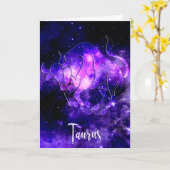 Carte Zodiaque : Taurus (Fleur jaune)