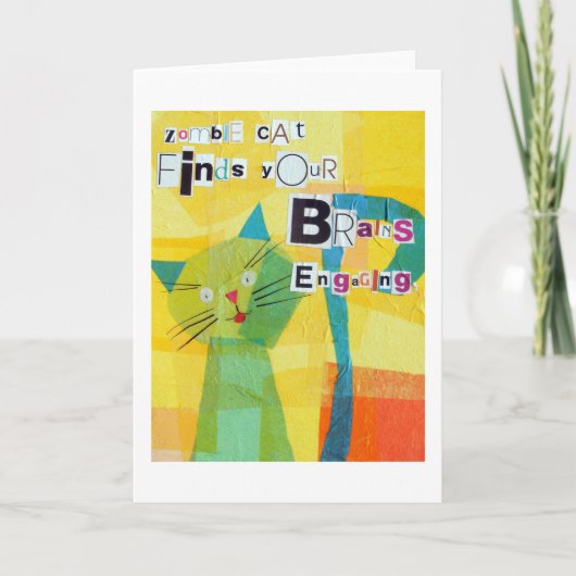 Carte Zombie Cat : Engager (Devant)