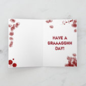 Carte Zombie d'anniversaire sans héritage (Intérieur)