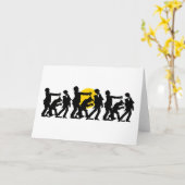 Carte Zombie Halloween (Fleur jaune)