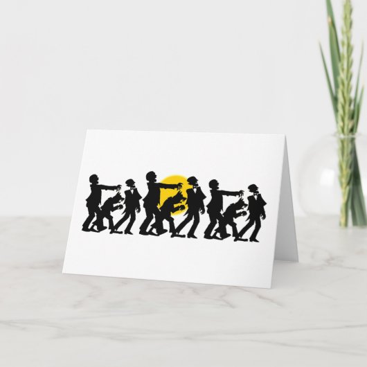 Carte Zombie Halloween (Devant)