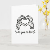 Carte Zombie Love (Fleur jaune)