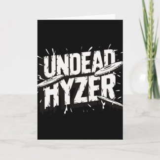 Carte Zombie Mort Hyzer Drôle Disc Golf Amateur de Zombi