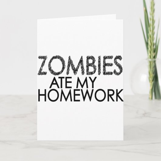 Carte Zombies à ma maison (Devant)