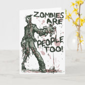 Carte Zombies are People too Gear (Fleur jaune)