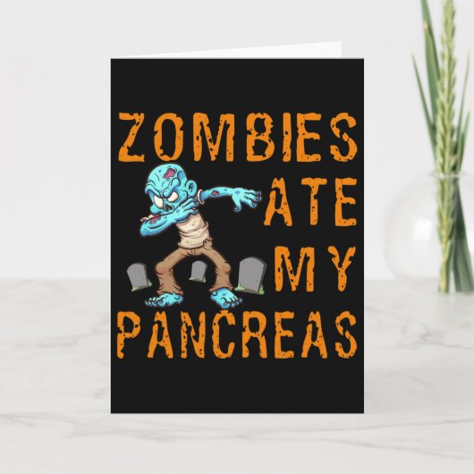 Carte Zombies Ate My Pancreas - Fun Diabetes (Devant)